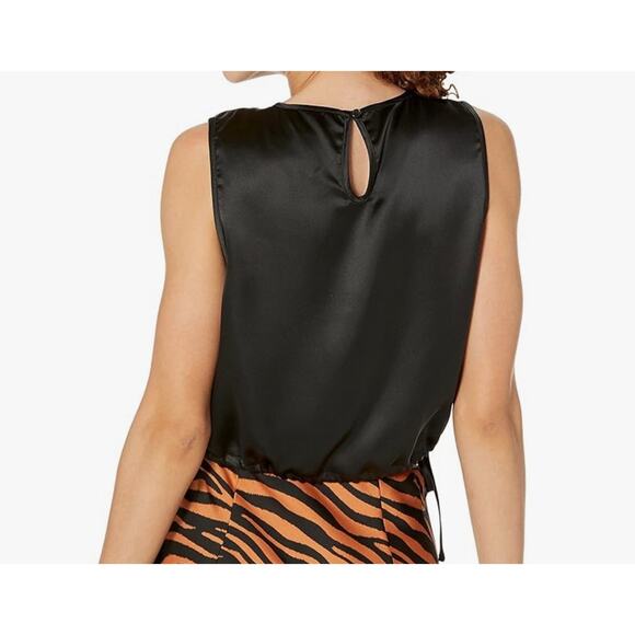 The Drop Women's Tanya Shirred-Neck Bubble Tank Black-Medium With Tag *READ... - Picture 4 of 14